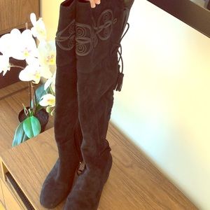 Rebecca Minkoff Suede over the knee Boots